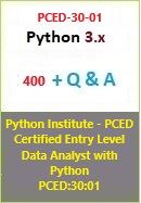 Python Institute - PCEP:Certified Entry Level Python Programmer:PCEP:30:02 (New)