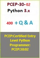 Python Institute - PCEP:Certified Entry Level Python Programmer:PCEP:30:02 (New)
